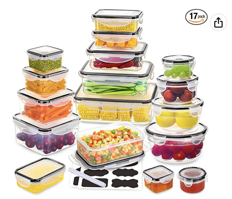 Shop This 15-Piece Airtight Food Storage Container Set 41% Off on