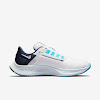 air zoom pegasus 38 white / pure platinum / midnight navy / wolf gray