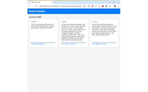 QuoteSaver: Save and Organize Web Quotes