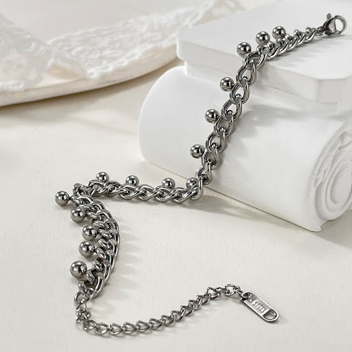 Title 6, Simple Temperamental Tassels Round Beads Titani...