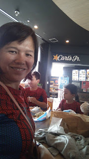 Mira Linze at Carls Jr, Cakung,  photos