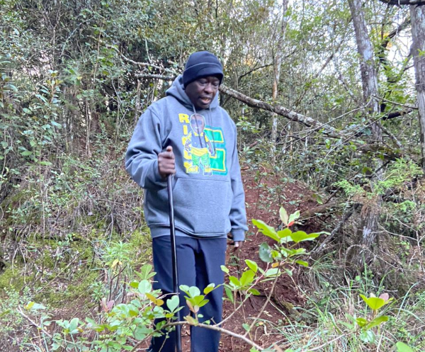 Deputy President Rigathi Gachagua during a trek on Mt Kenya on January 6.