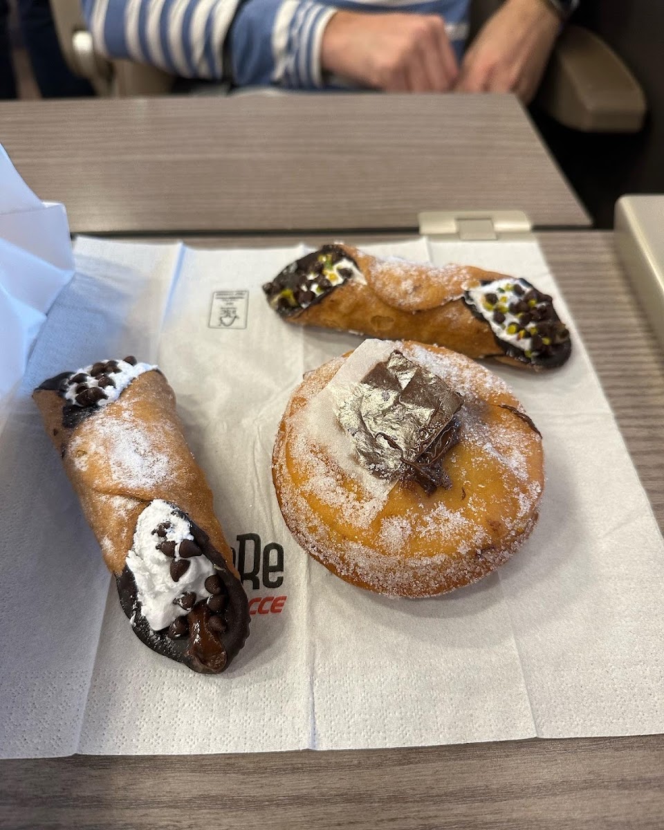 Cannoli and donut