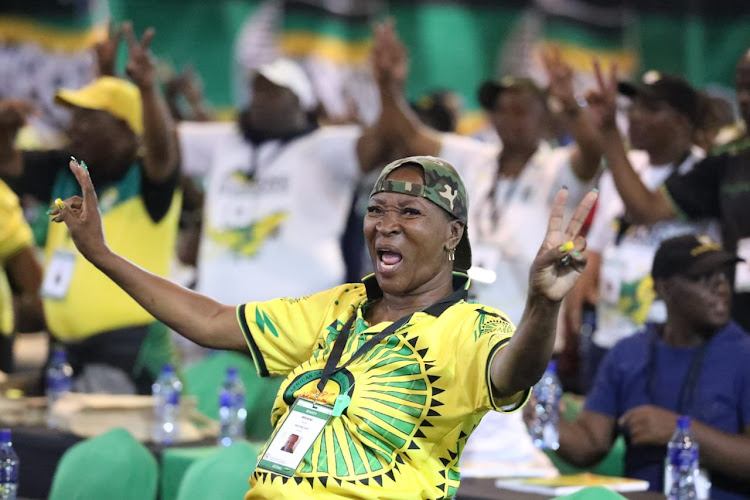 Delegates during the ANC 55th national elective conference in Nasrec, Johannesburg.