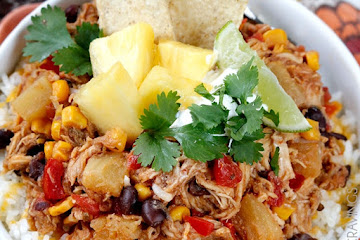 Sweet and Spicy Pineapple Salsa Chicken (Slow Cooker)