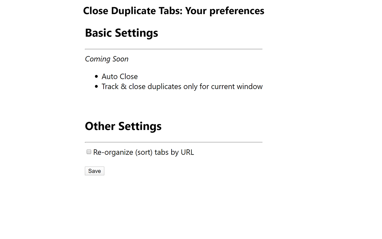 Close Duplicate Tab Preview image 1