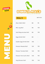 Bambiza Roll's menu 1