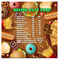 Millind Fast Food menu 1