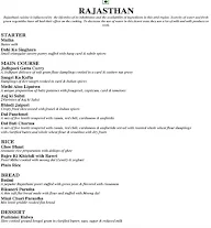 Rajasthan - Kingdom of Dreams menu 1