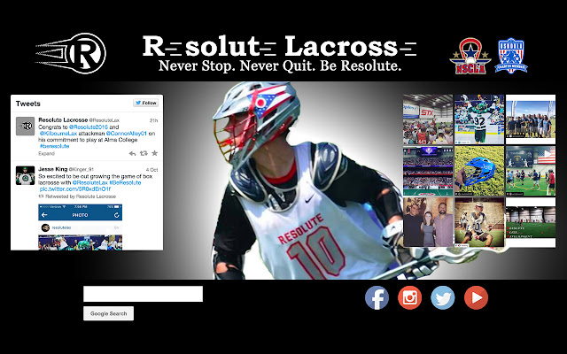 Resolute Lacrosse chrome extension