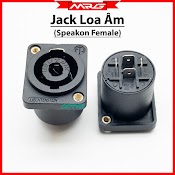 Giắc Cắm Loa Âm (Speakon Female) Giá 1 Cái.