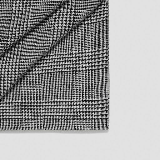 Title 5, Black and white plaid cashmere scarf
