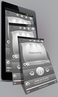 How to get Metallic gray Poweramp Skin 1.3 apk for android