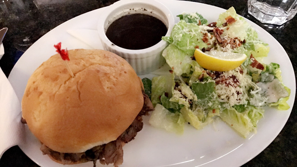 Gluten free beef dip & Caesar salad