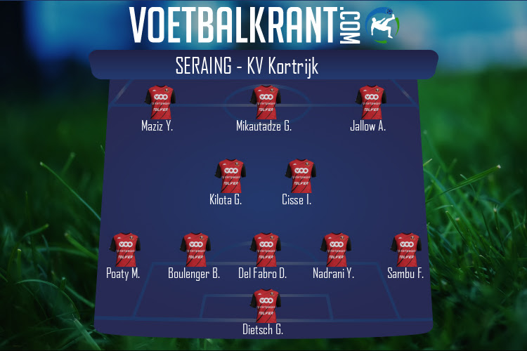 Opstelling Seraing | Seraing - KV Kortrijk (17/12/2021)