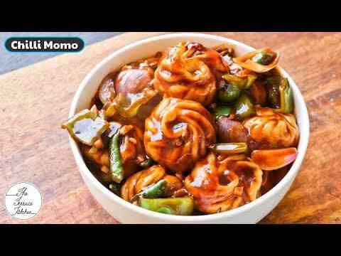 Veg Chilli Momos [10 Pieces]