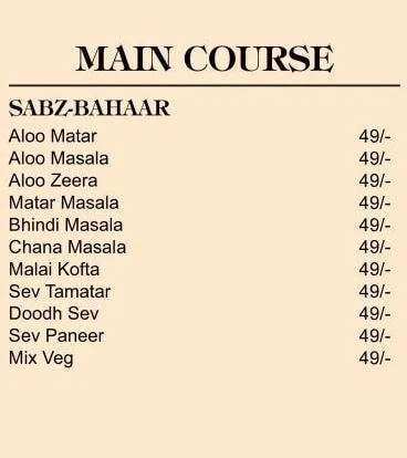 Taste N Sure Food Menu 5