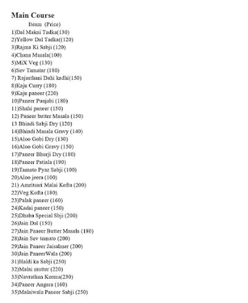 Punjabwala- Pure Veg Dhaba menu 