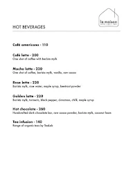 La Maison menu 1