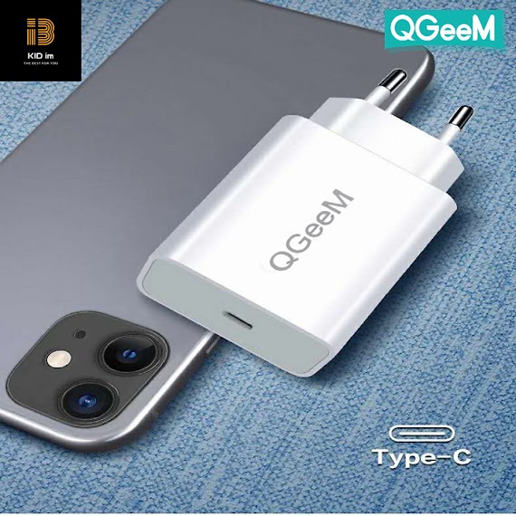 Adapter Sạc 1 Cổng USB Type-C 20W QGeeM cho iPhone 12