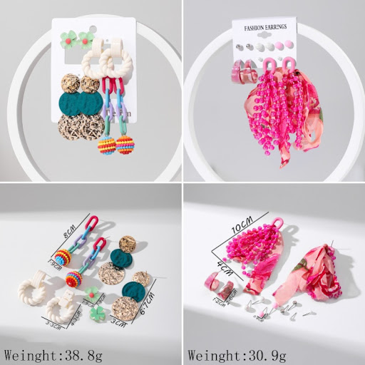 Title 7, Womens Acrylic Earrings Set for everyday wear....