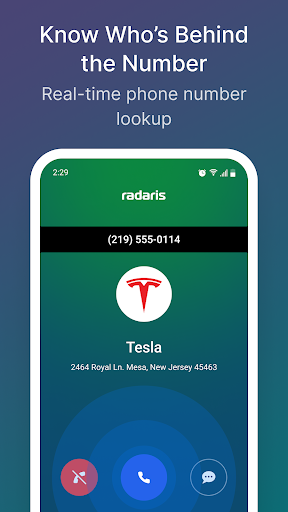 Screenshot Radaris Caller Id Phone Lookup