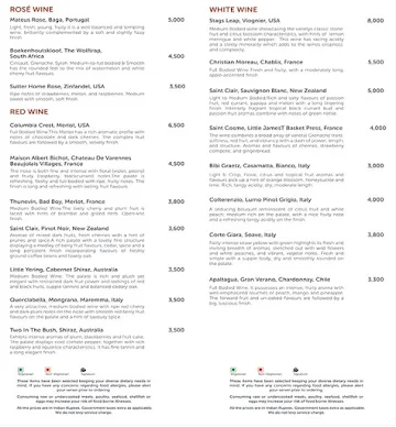 Rhapsody - Courtyard by Marriott menu 