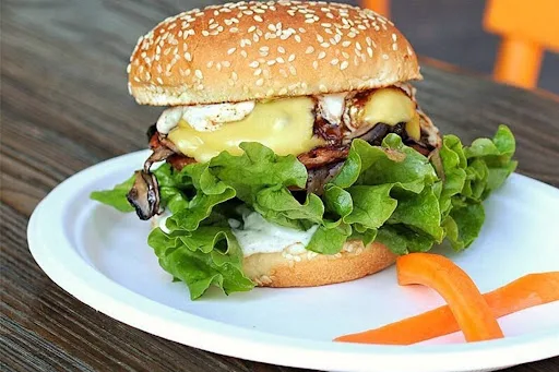 Mushroom & Corn Burger