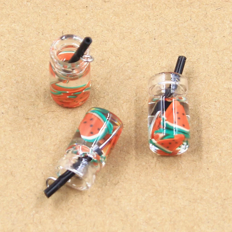 Title 7, Fruit glazen fles DIY sieraden accessoires sleu...