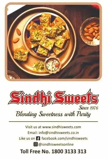 Sindhi Sweets menu 