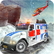 Offroad Ambulance Emergency Rescue Helicopter Game  Icon