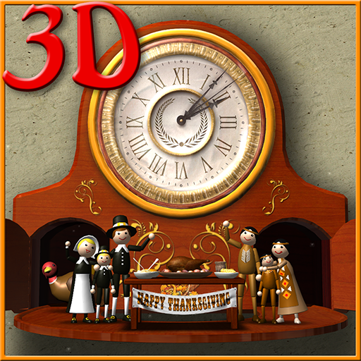 Thanksgiving Animated Clock 3D 個人化 App LOGO-APP開箱王