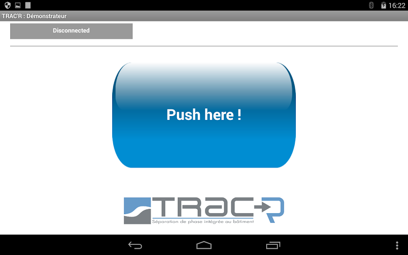 Demonstrateur TRACR Screen 2