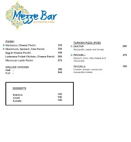 Mezze Bar menu 2