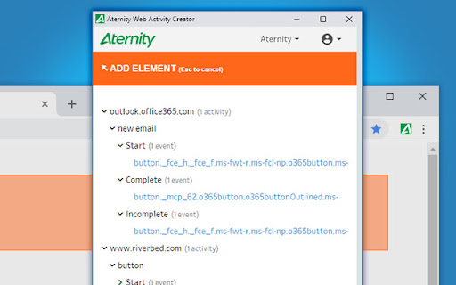 Aternity Web Activity Creator