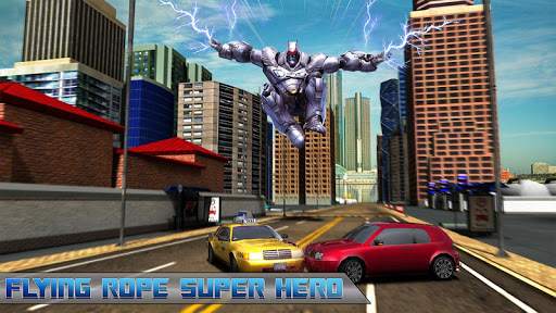 Flying Rope Hero Robot Fight Simulator