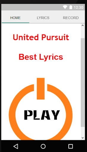 United Pursuit Lyrics