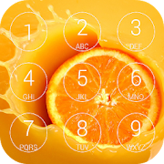 Orange Lock Screen  Icon