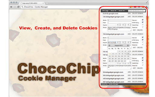 ChocoChip - Cookie Manager