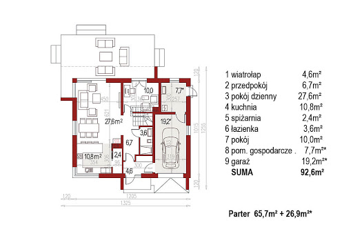 Ewa Lux Modern - Rzut parteru