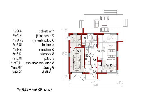 Ewa Lux Modern - Rzut parteru