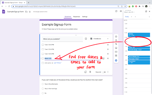 Calendar Express for Google Forms™