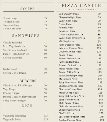 Pizza Castle menu 