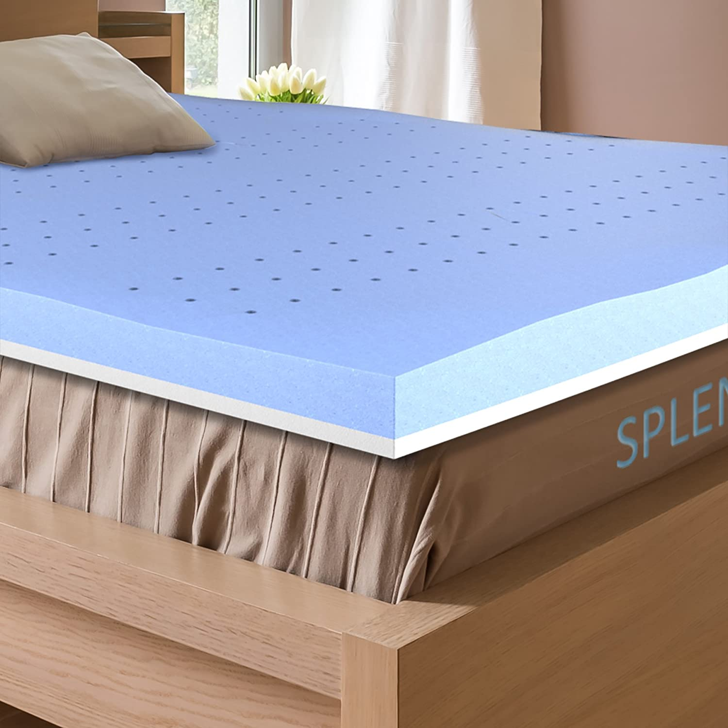 Buy a mattress topper that’s at least 3 inches thick for a lumpy mattress.