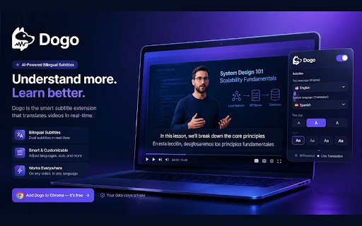 Dogo: Live Captions & Video Translator screenshot 1