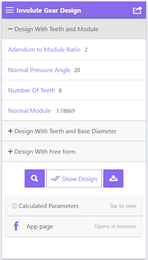 Gear Design Involute