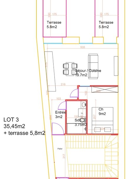 Vente appartement 2 pièces 35 m² à Clermont-l'herault (34800), 108 250 €