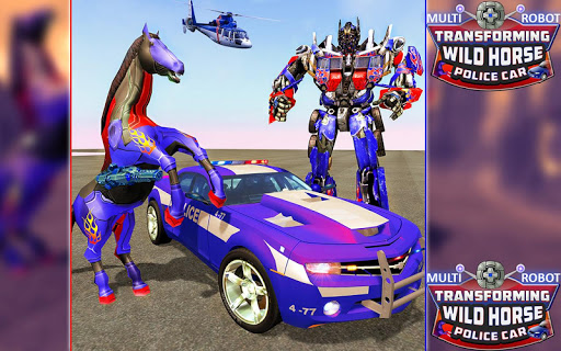 Multi Robot Transforming : Wild Horse Police Car