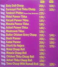 Sai Soya Chap Delight menu 3