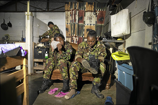 "I climbed into a tree. When I looked down, I saw the lions there, big and roaring and trying to jump," says Nkateko Mzimba, 26, left, telling the harrowing tale of her encounter with a pride of lions. As a member of the Black Mambas, the all-female anti-poaching unit patrolling the 52,000ha Balule Nature Reserve in Limpopo, walking unarmed among the animals is a daily job.Their presence has significantly discouraged poaching since the unit started in 2013. "As a female ranger, I am not carrying a gun", Mzimba says. "The men carry guns, which means we are stronger than the men." When Mzimba was growing up in a village close to the park, she'd see foreign tourists coming to see the animals that she never got to see herself. "I don't want to see the animals in the TV or in magazines, I want to see them in real life," she says.